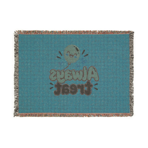 Always Treat Woven Blanket – Playful Sweet Treat Design