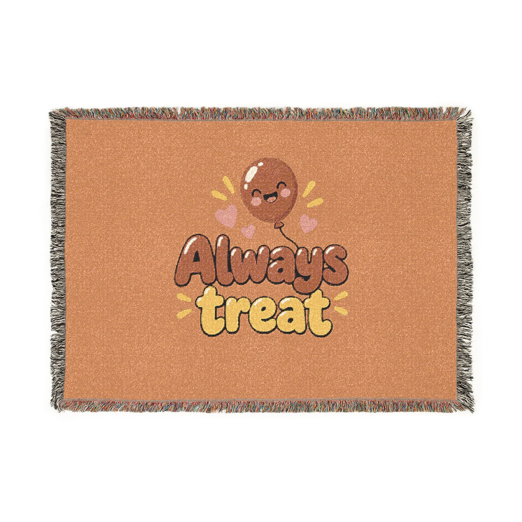 Always Treat Woven Blanket – Playful Sweet Treat Design