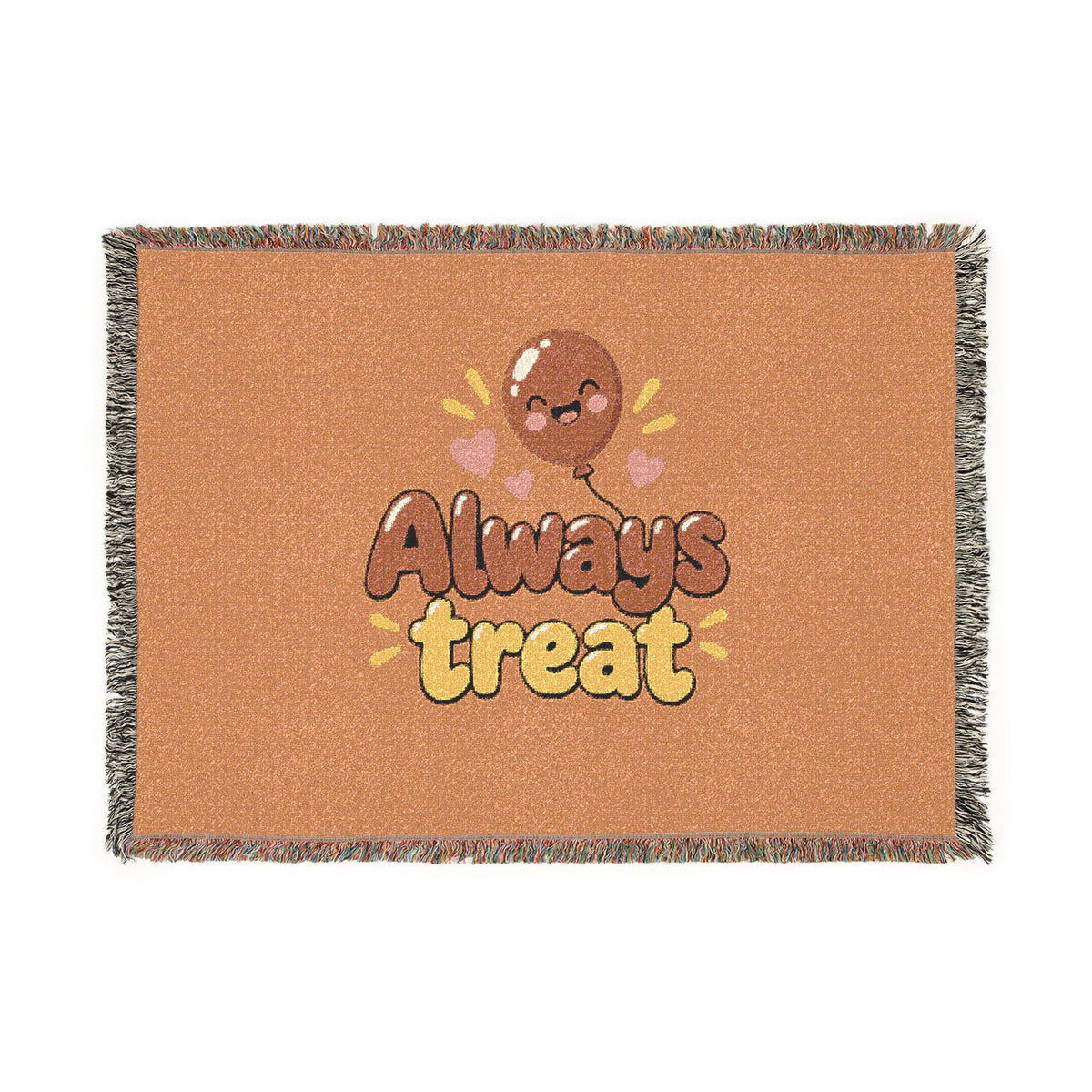 Always Treat Woven Blanket – Playful Sweet Treat Design