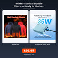 Winter Survival Bundle - heated vest and 20000mAh power bank, actual items included