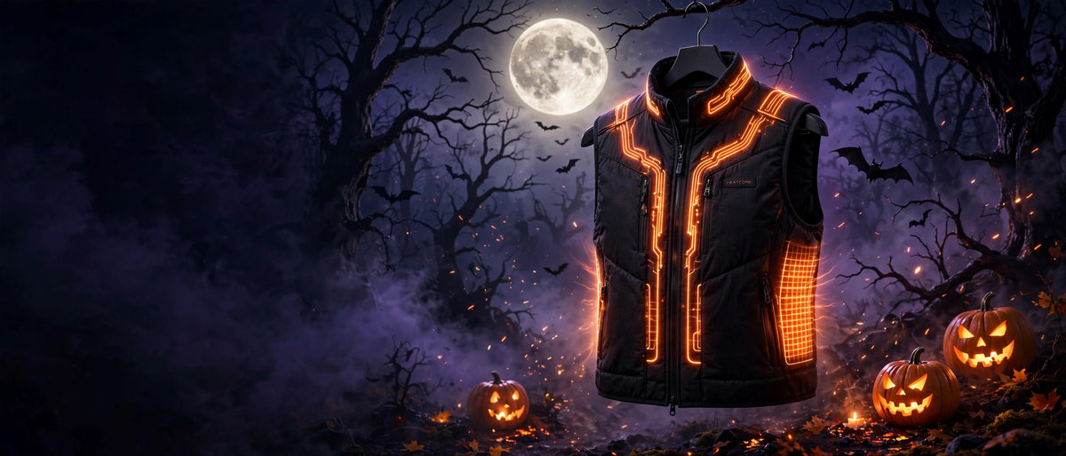 Spooky Halloween hero - heated vest